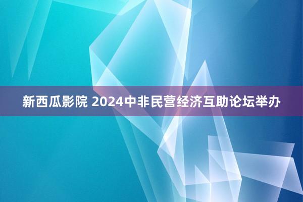 新西瓜影院 2024中非民营经济互助论坛举办