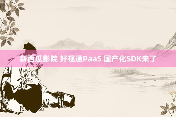 新西瓜影院 好视通PaaS 国产化SDK来了