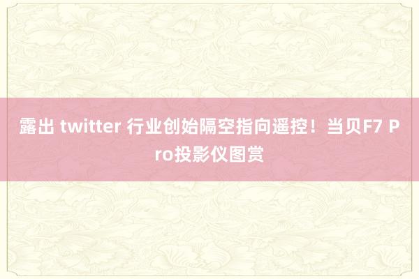 露出 twitter 行业创始隔空指向遥控！当贝F7 Pro投影仪图赏