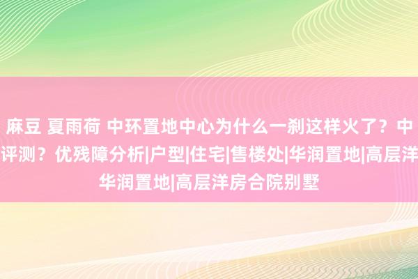 麻豆 夏雨荷 中环置地中心为什么一刹这样火了？中环置地中心评测？优残障分析|户型|住宅|售楼处|华润置地|高层洋房合院别墅